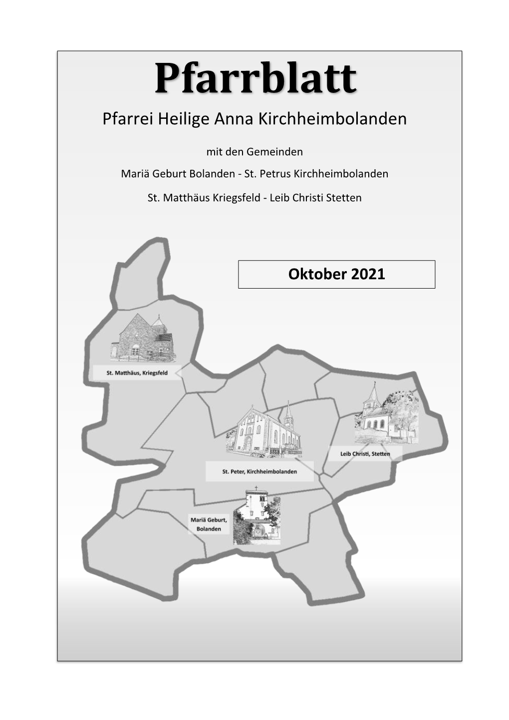 Pfarrblatt Pfarrei Heilige Anna Kirchheimbolanden