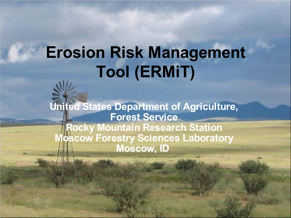 Runoff and Erosion on a Semi-Arid Grassland After a Wildfire