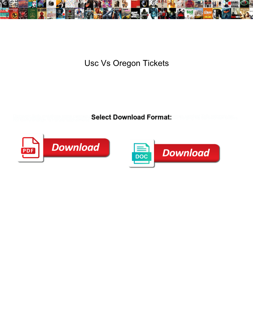 Usc Vs Oregon Tickets