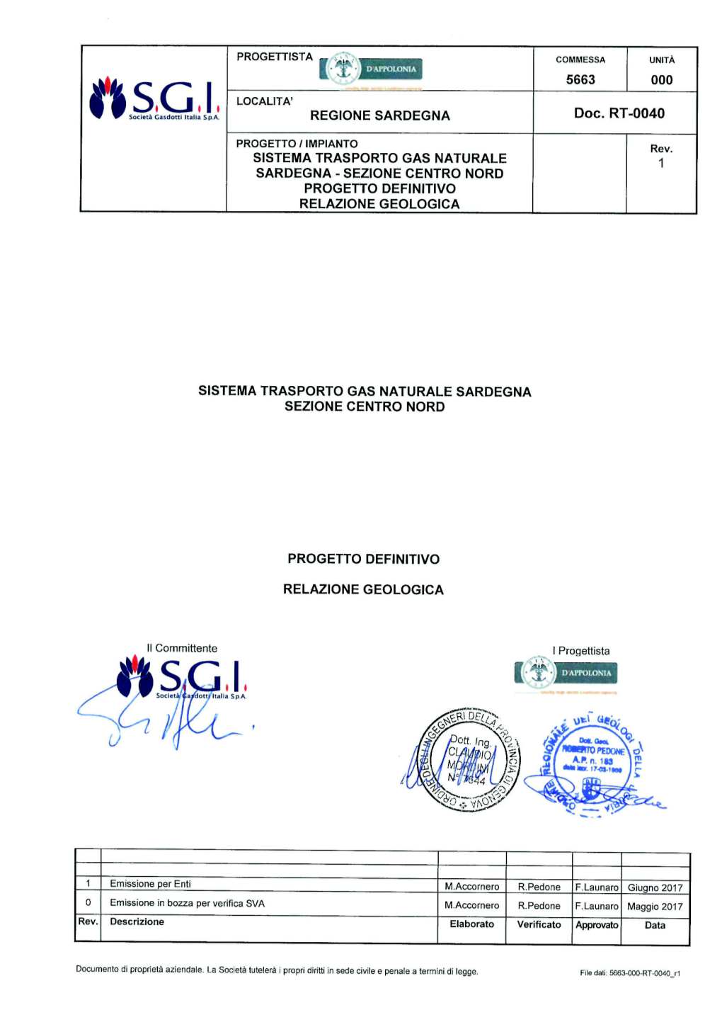 Figura 4.7: Carta Geologica Semplificata Della Sardegna Centrale