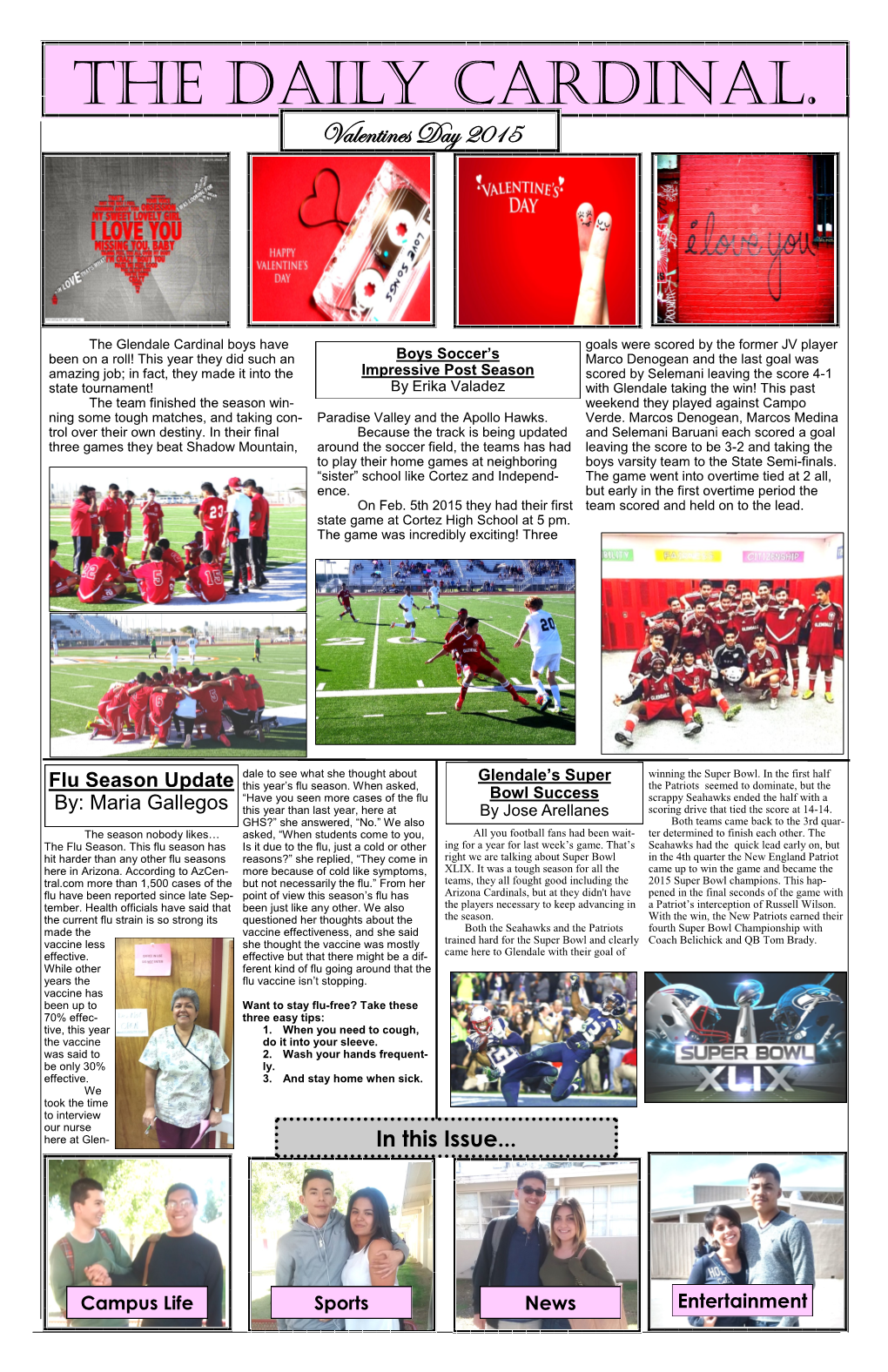 The Daily Cardinal. Valentines Day 2015