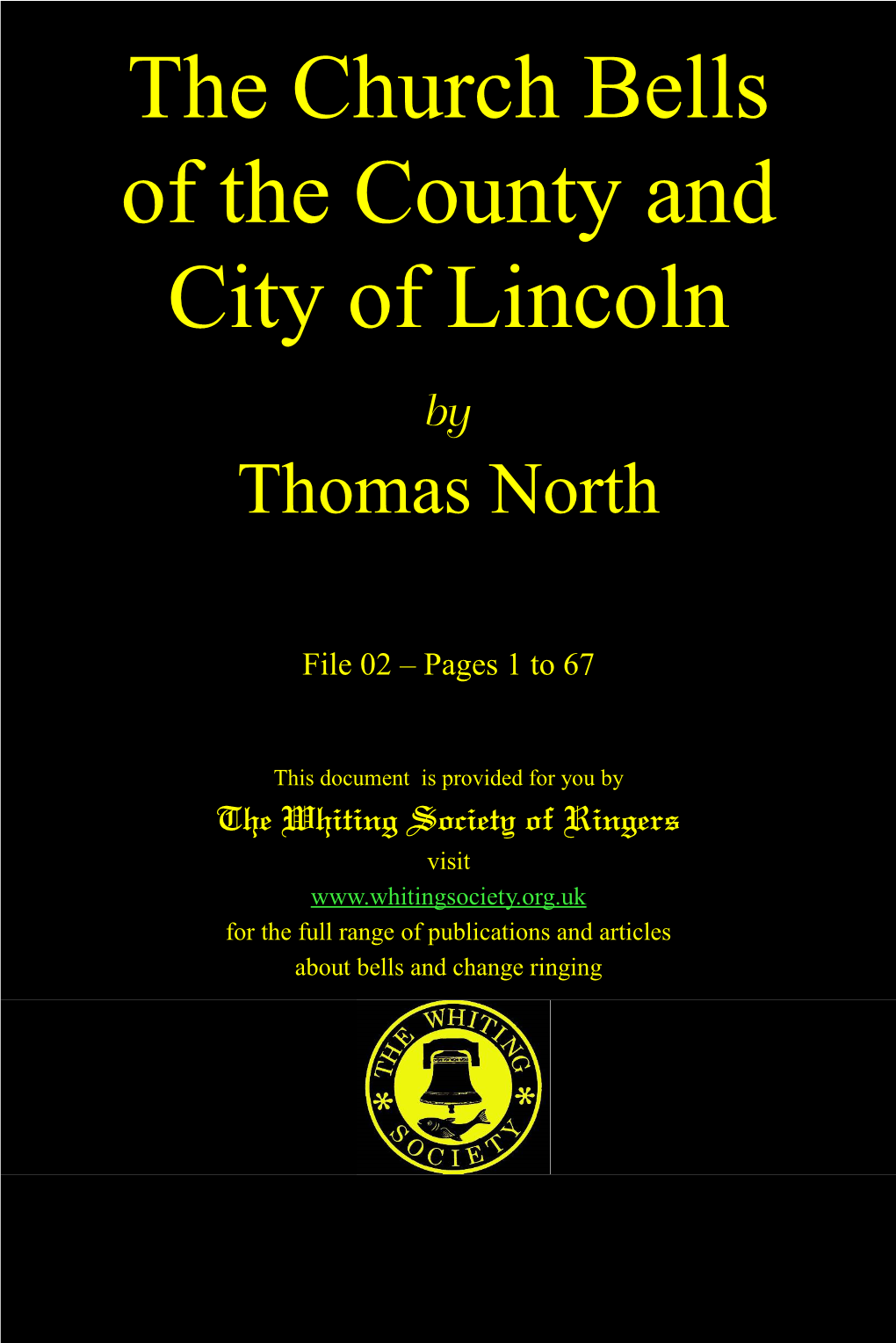 The Church Bells of the County and City of Lincoln