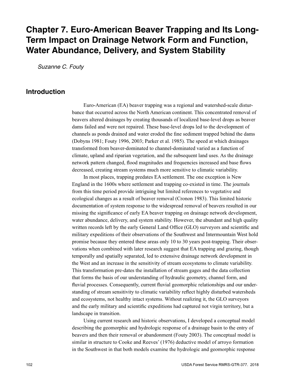 Riparian Research and Management: Past