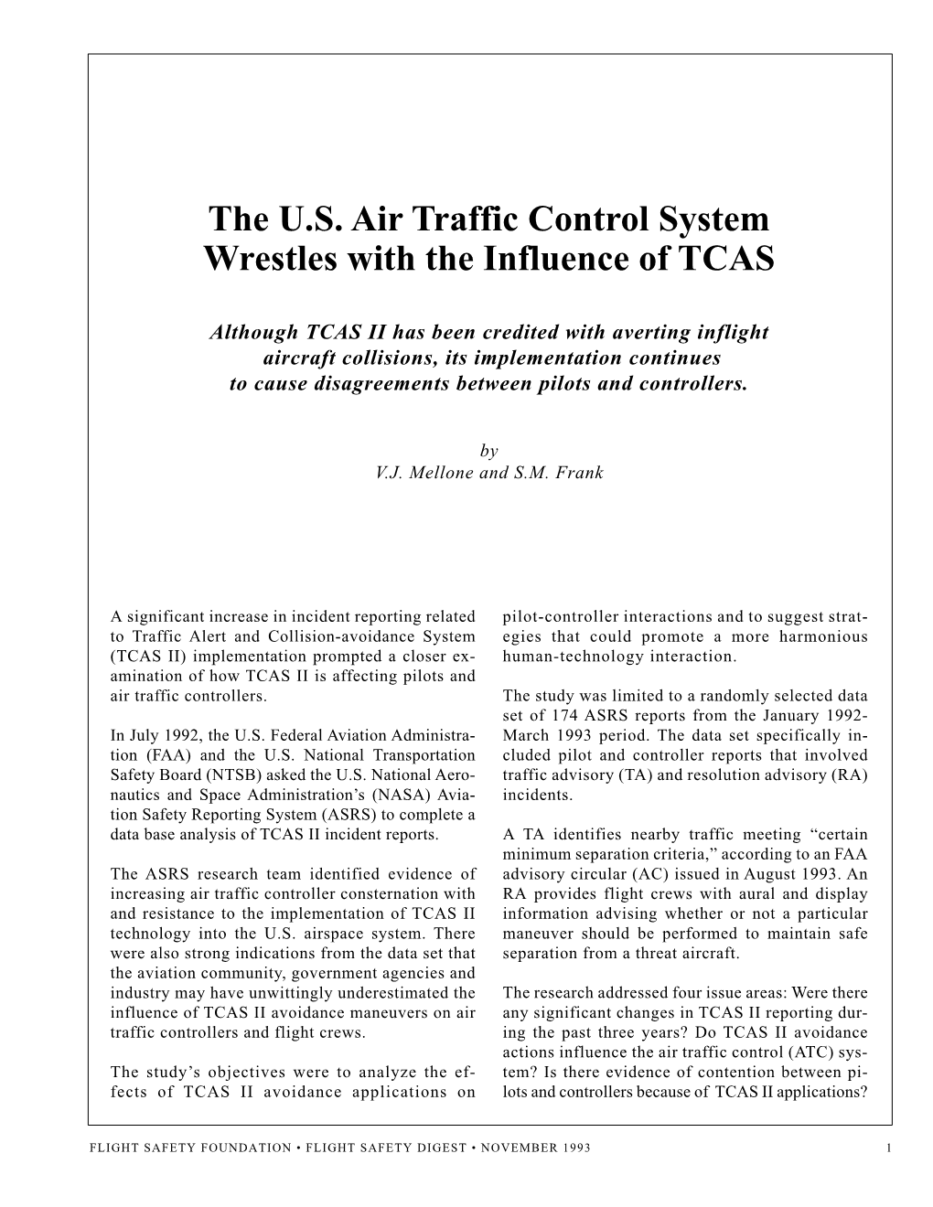 Flight Safety Digest November 1993