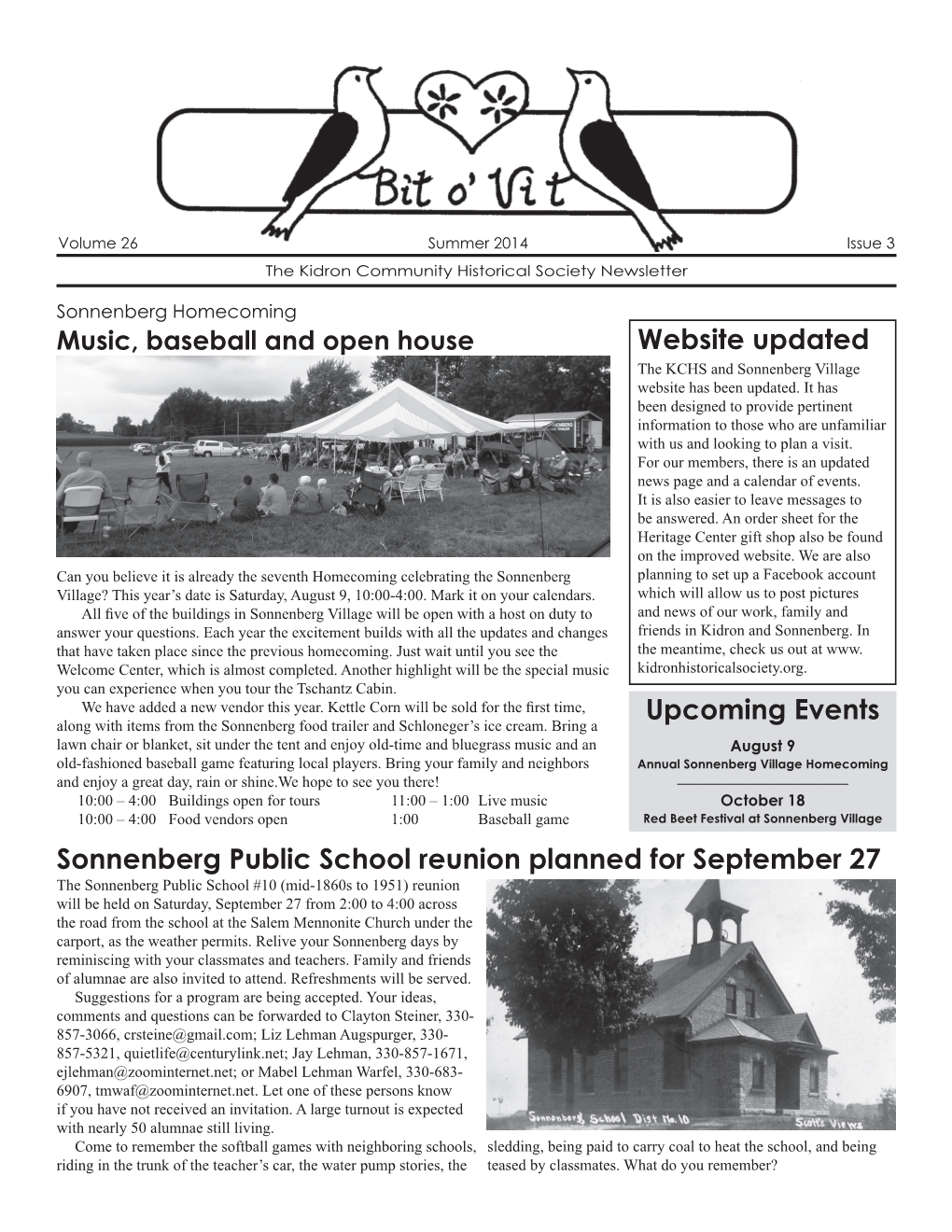 Summer Newsletter