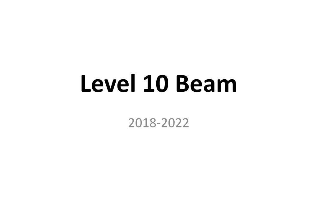 Level 10 Beam