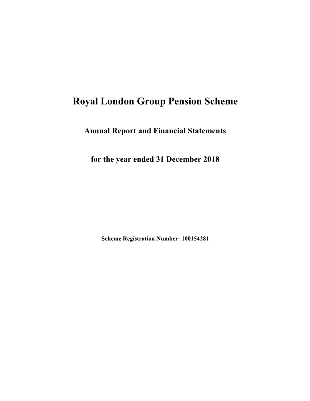 Royal London Group Pension Scheme