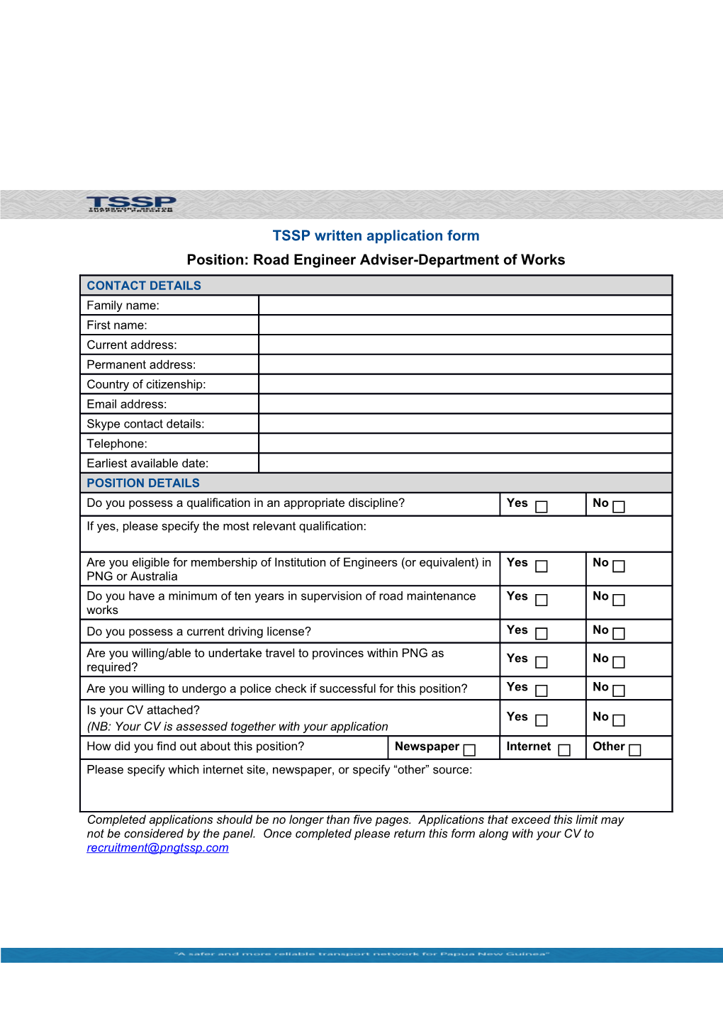 TSSP Letterhead Template