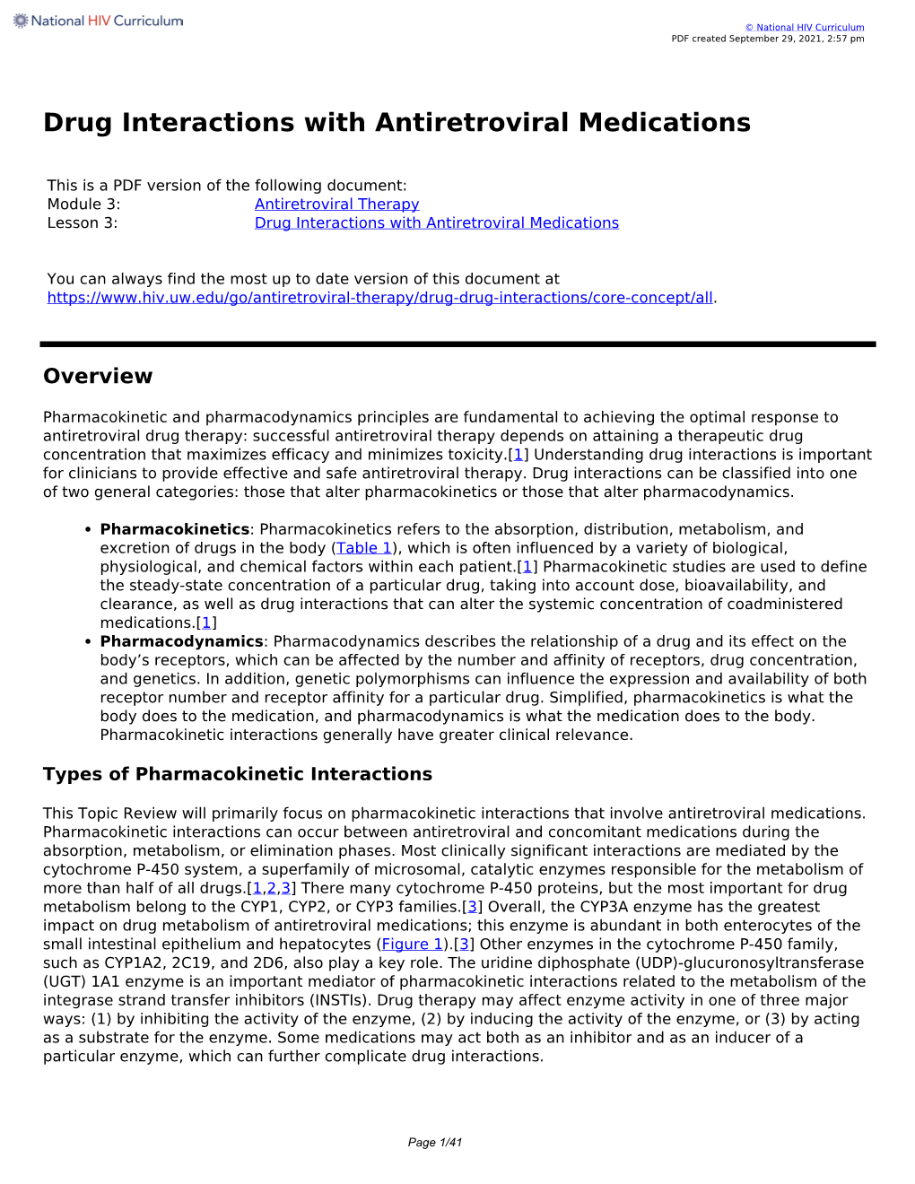 Drug Interactions with Antiretroviral Medications