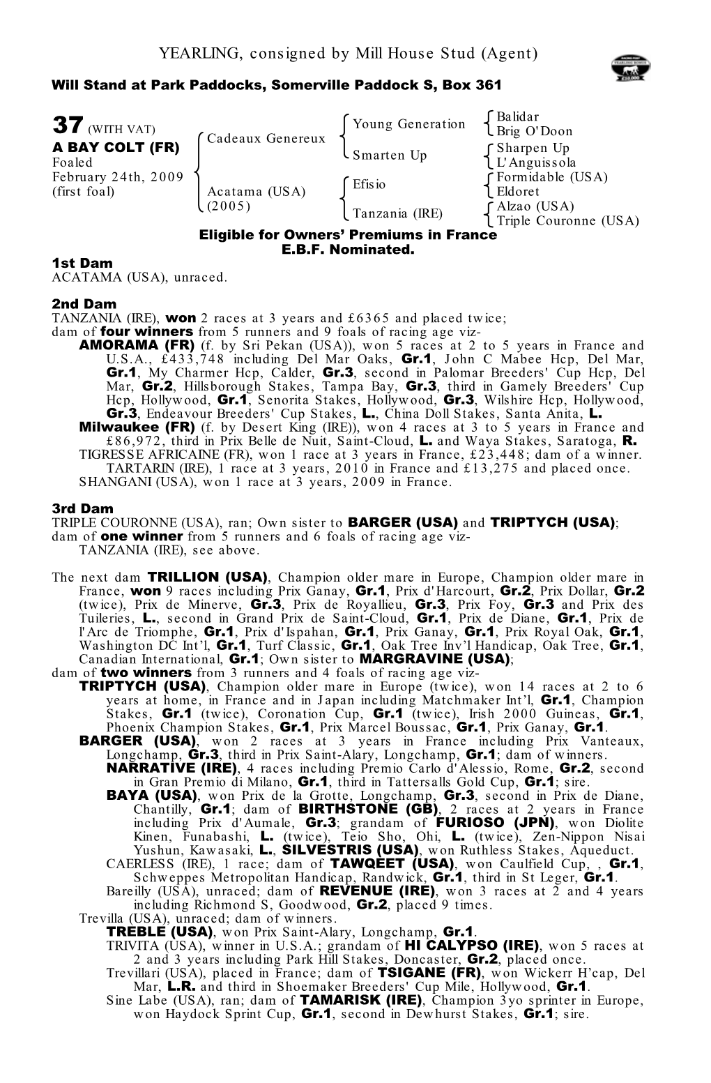 Tattersalls October Yearling Sale Book 1