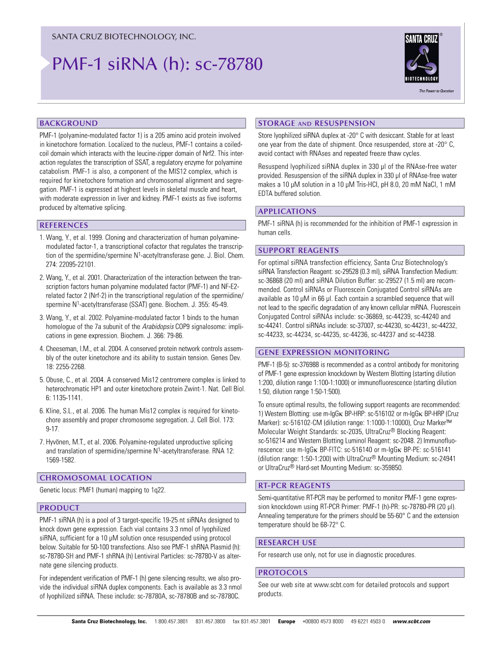 PMF-1 Sirna (H): Sc-78780