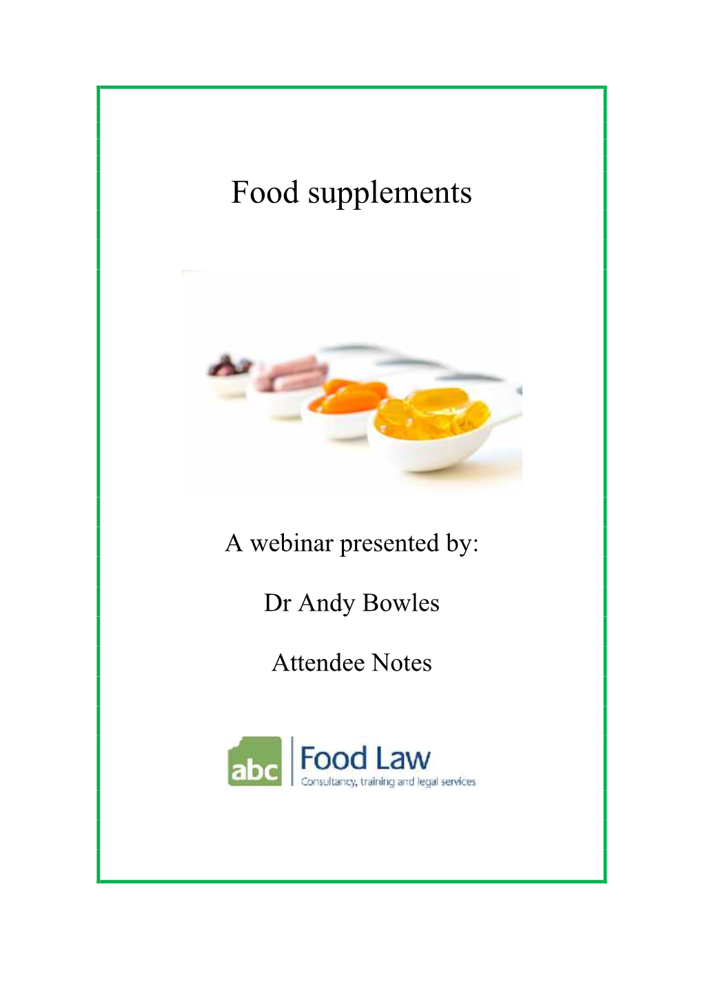 Food Supplements