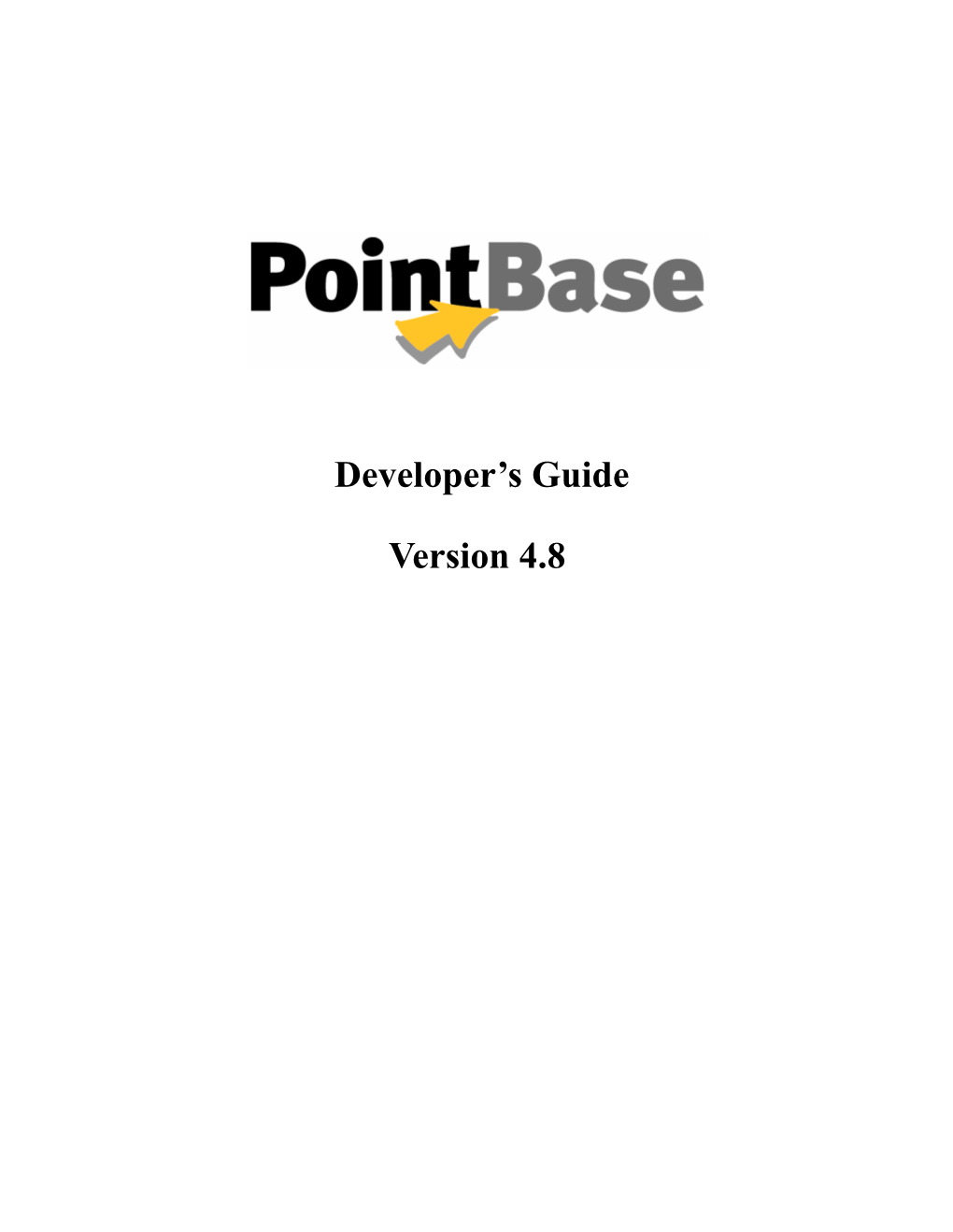 Pointbase Developer's Guide Version