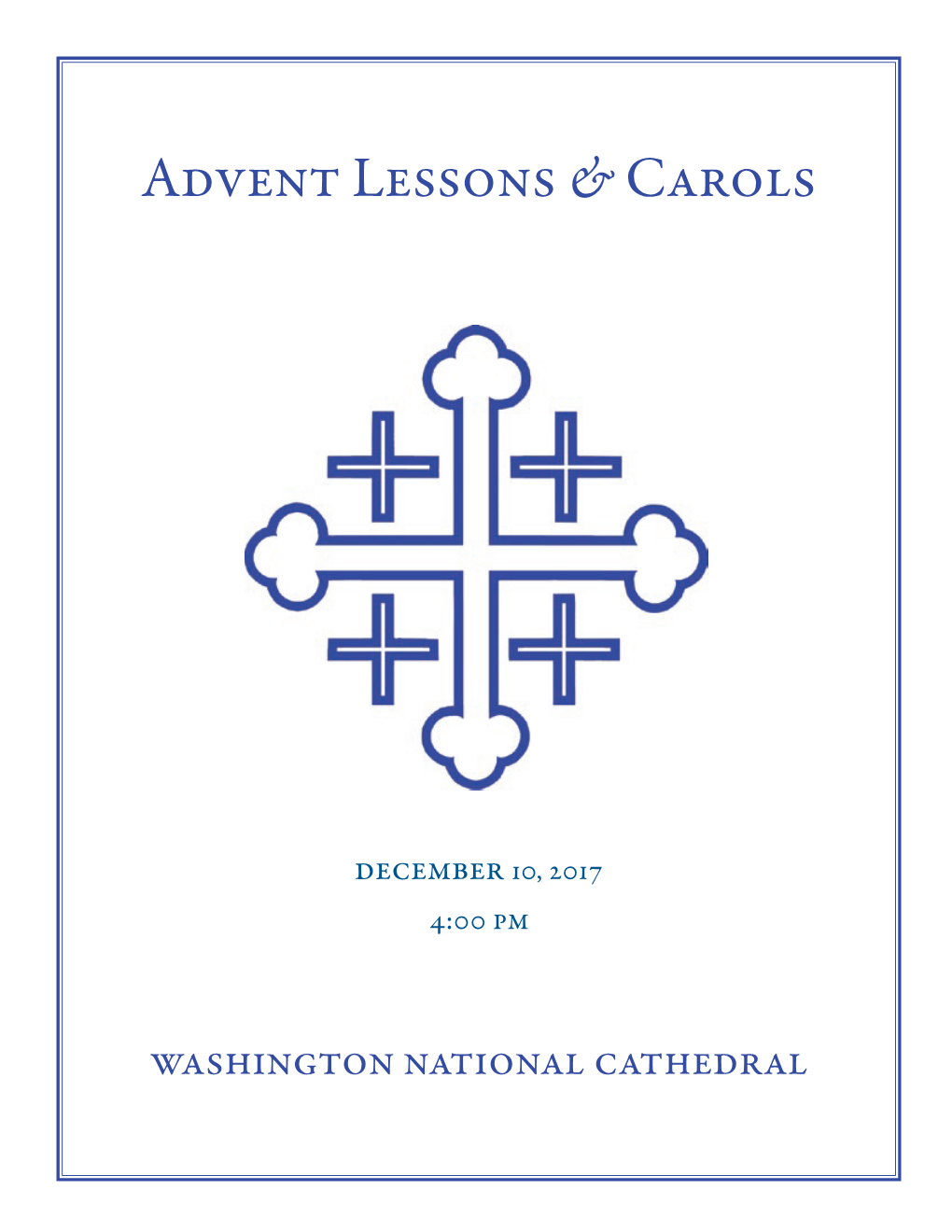 Advent Lessons & Carols