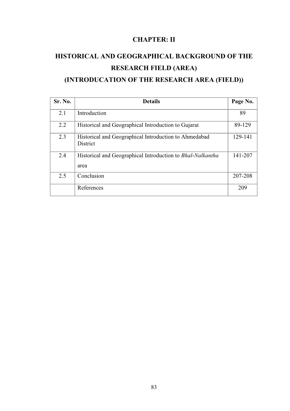 Chapter: Ii Historical and Geographical Background