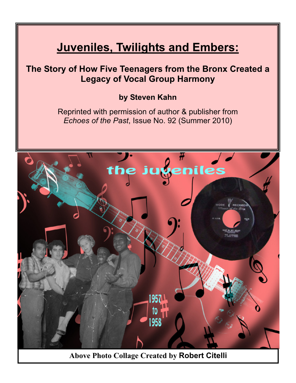 Juveniles Twilights & Embers