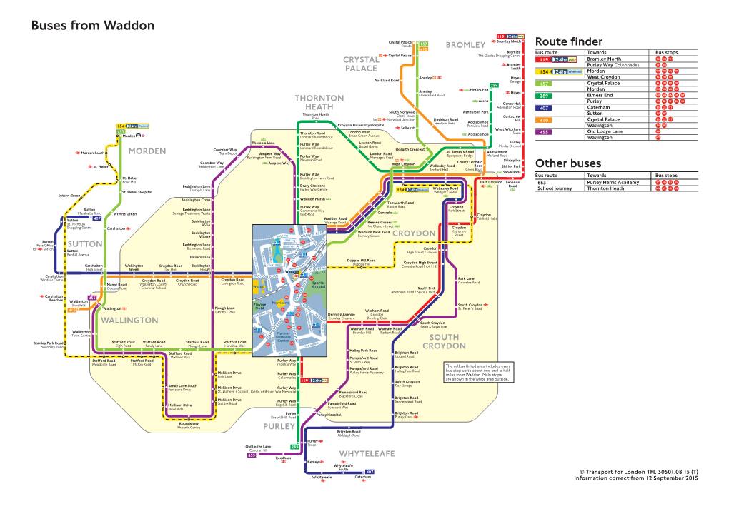 Buses from Waddon