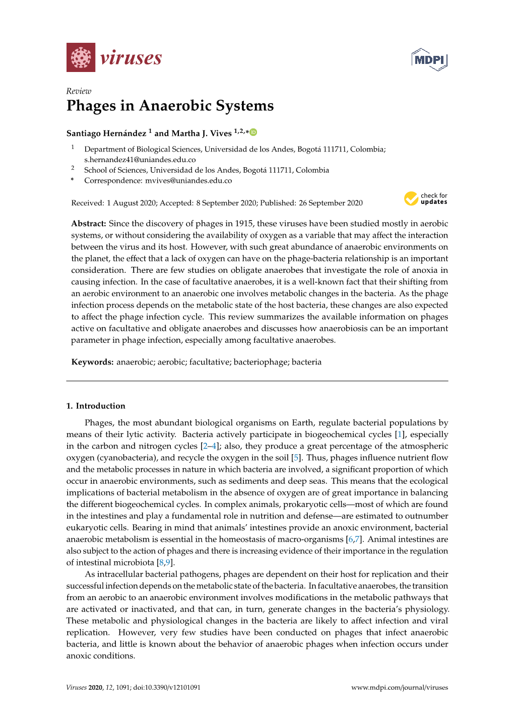 Phages in Anaerobic Systems