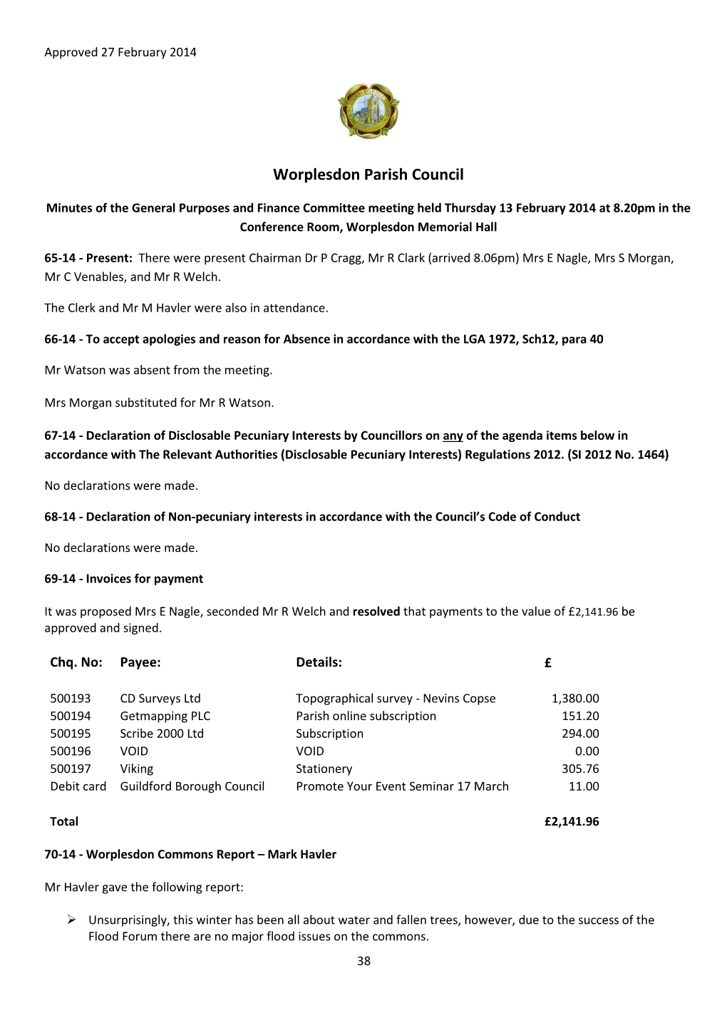 Worplesdon Parish Council