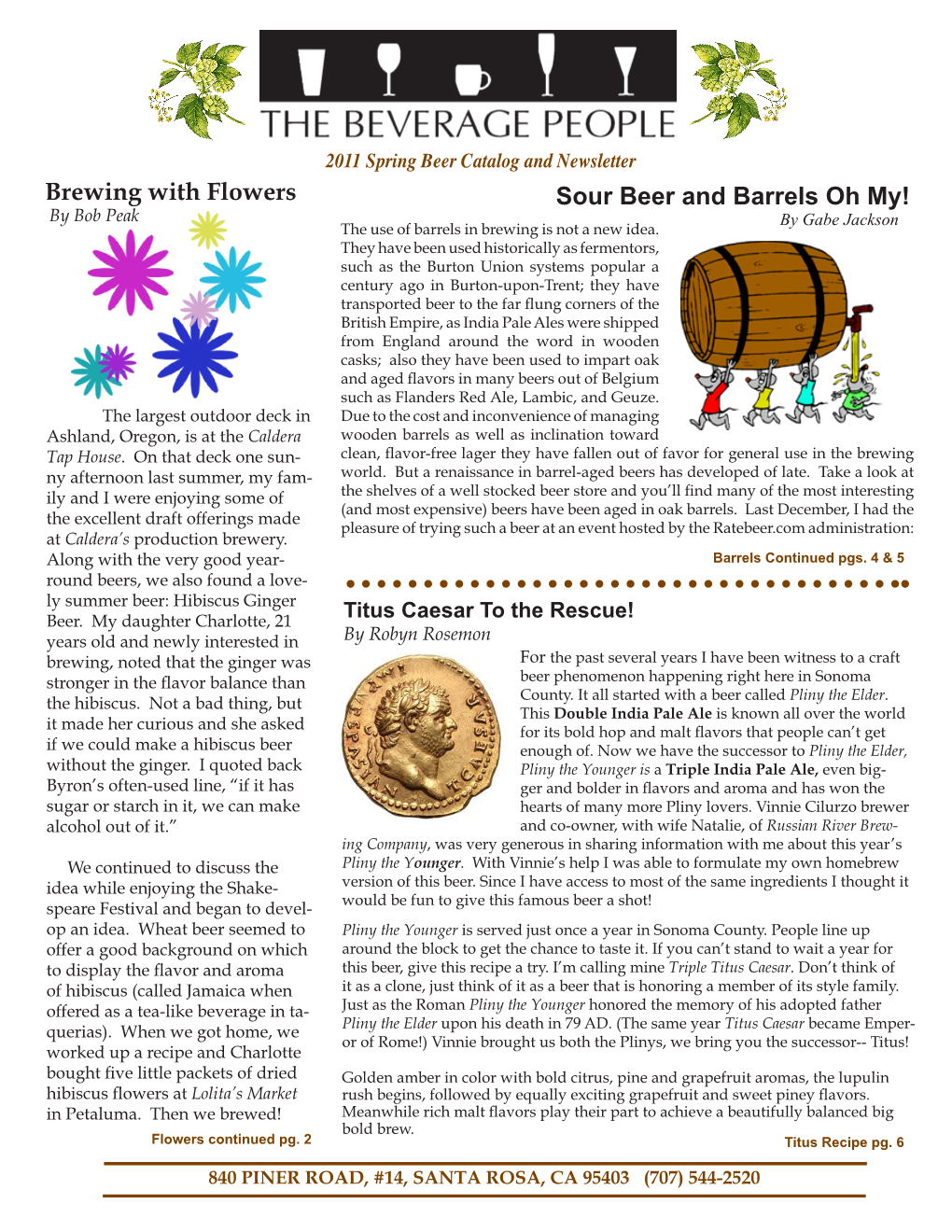 Sour Beer and Barrels Oh My! Brewing with Flowers