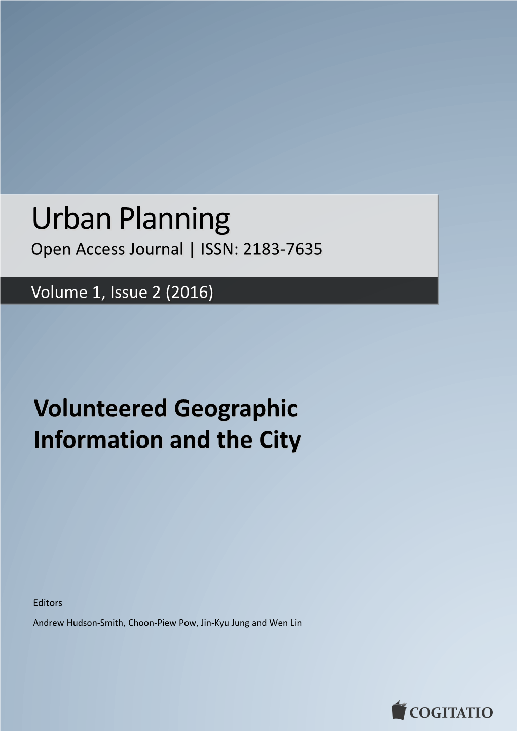 Urban Planning Open Access Journal | ISSN: 2183-7635