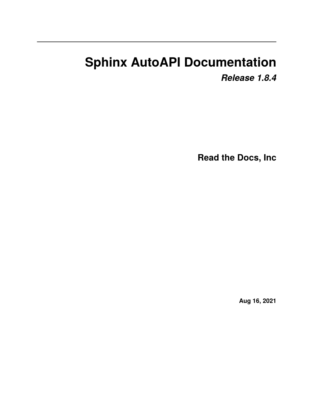 Sphinx Autoapi Documentation Release 1.8.4