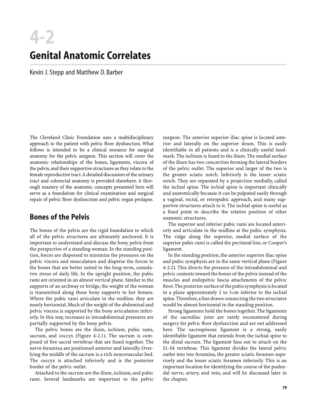 Genital Anatomic Correlates