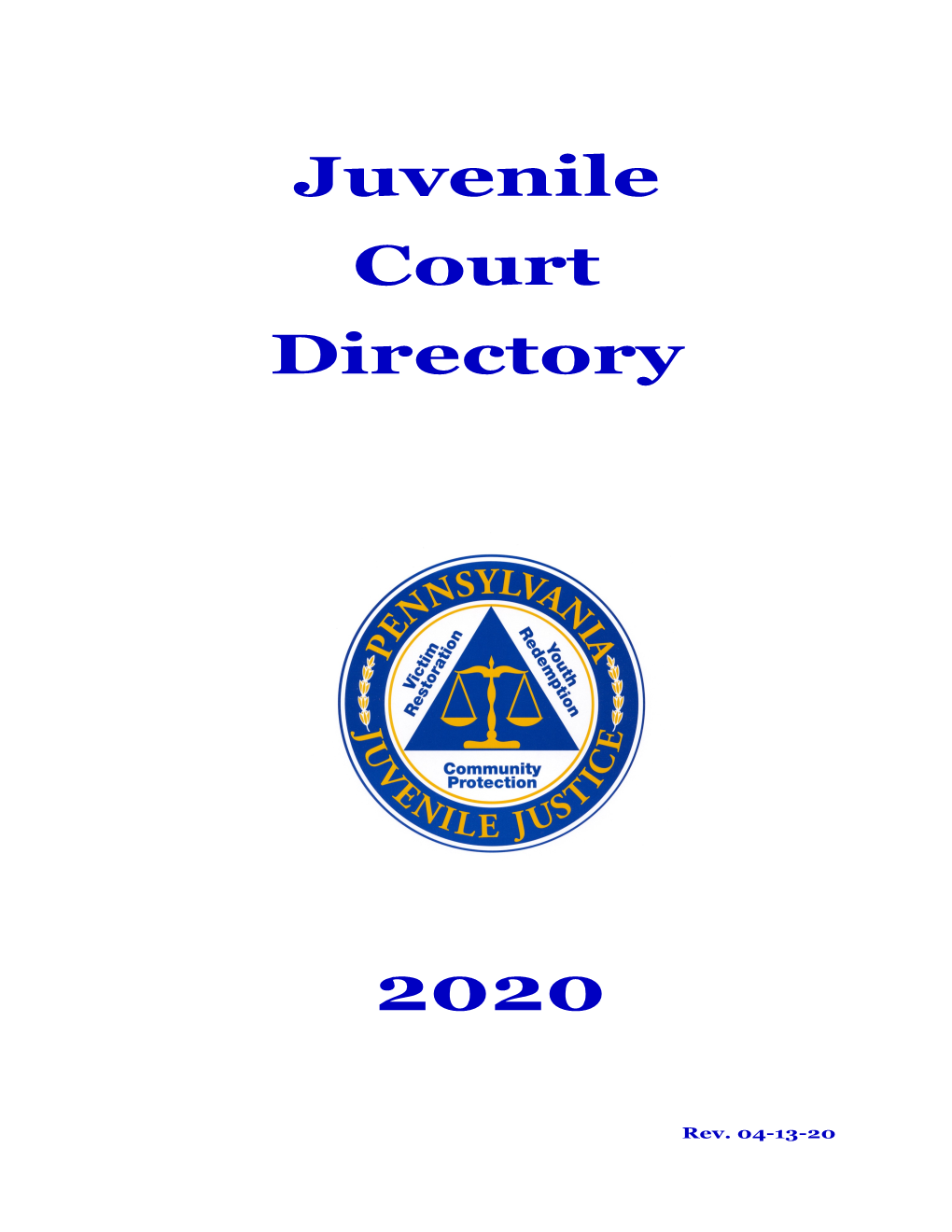 2020 Juvenile Court Directory.Pdf