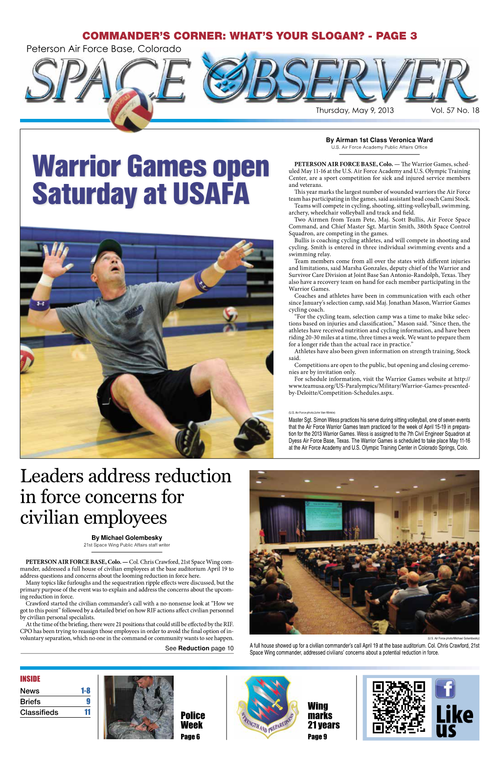 Warrior Games Open Saturday at USAFA