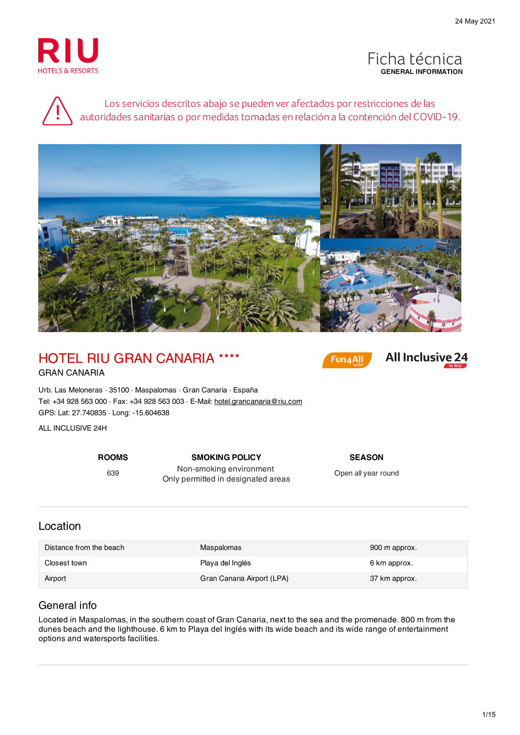 Hotel Riu Gran Canaria ★★★★ Gran Canaria