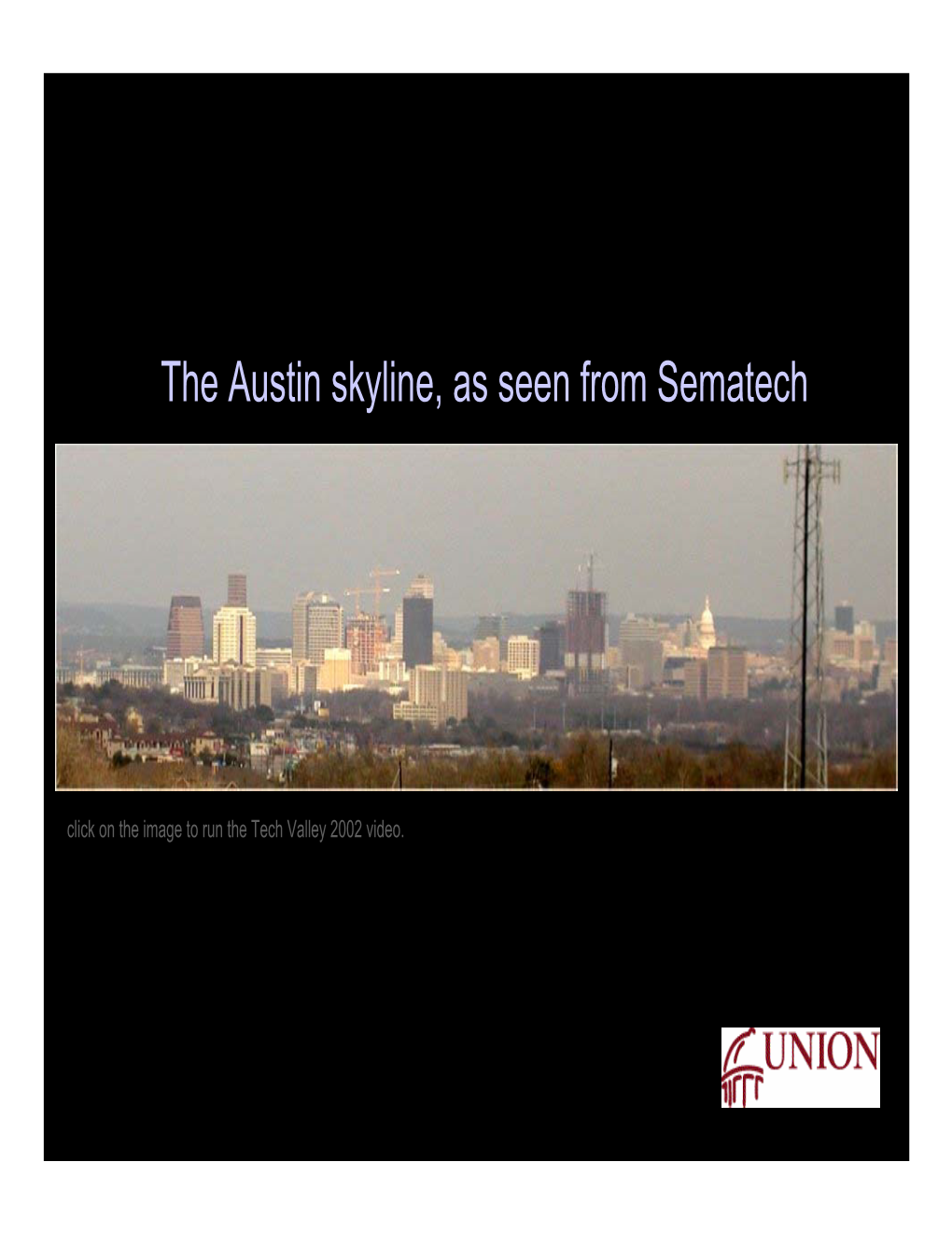 The Austin Skyline, As Seen from Sematech