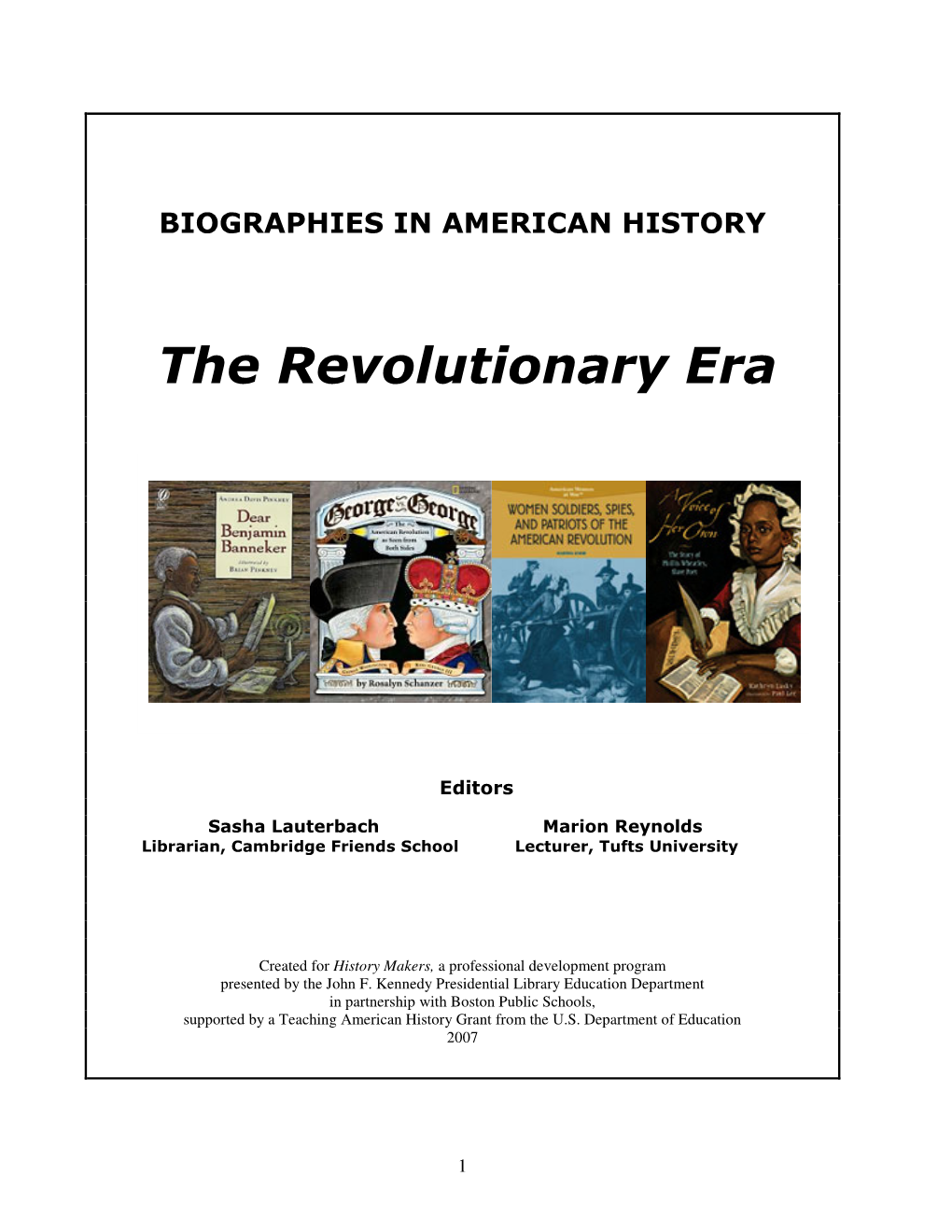 The Revolutionary Era (Pdf)