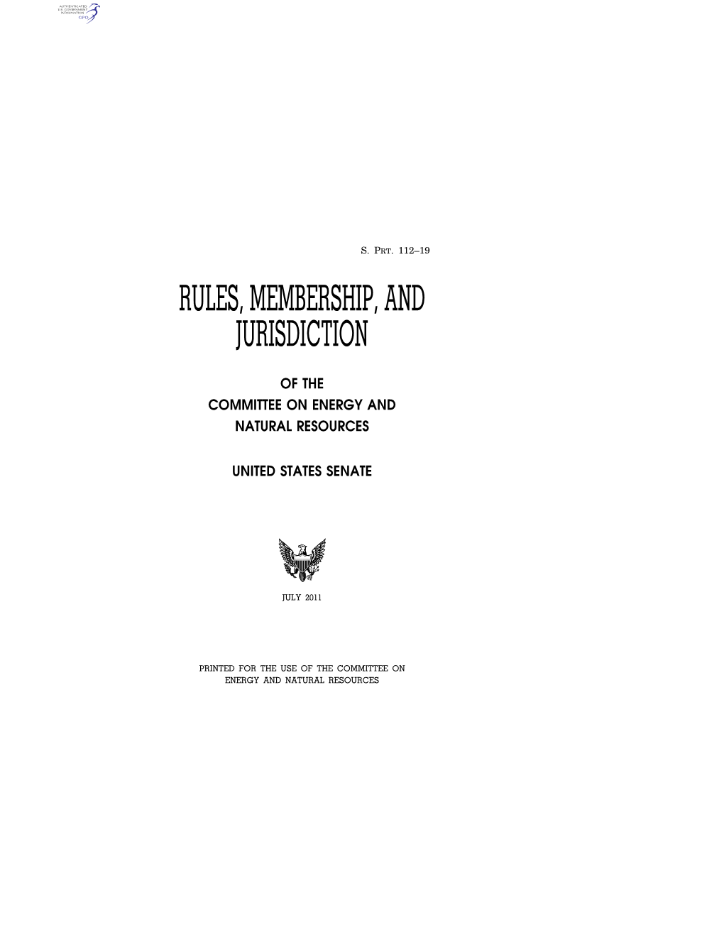 Rules, Membership, and Jurisdiction