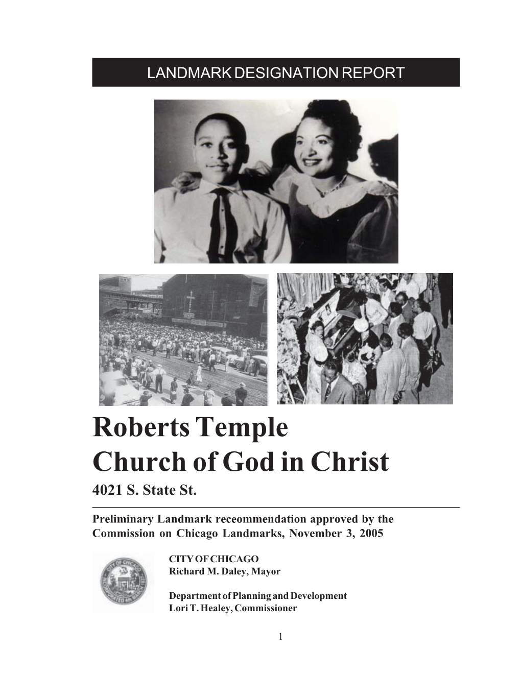 Roberts Temple Church of God in Christ 4021 S