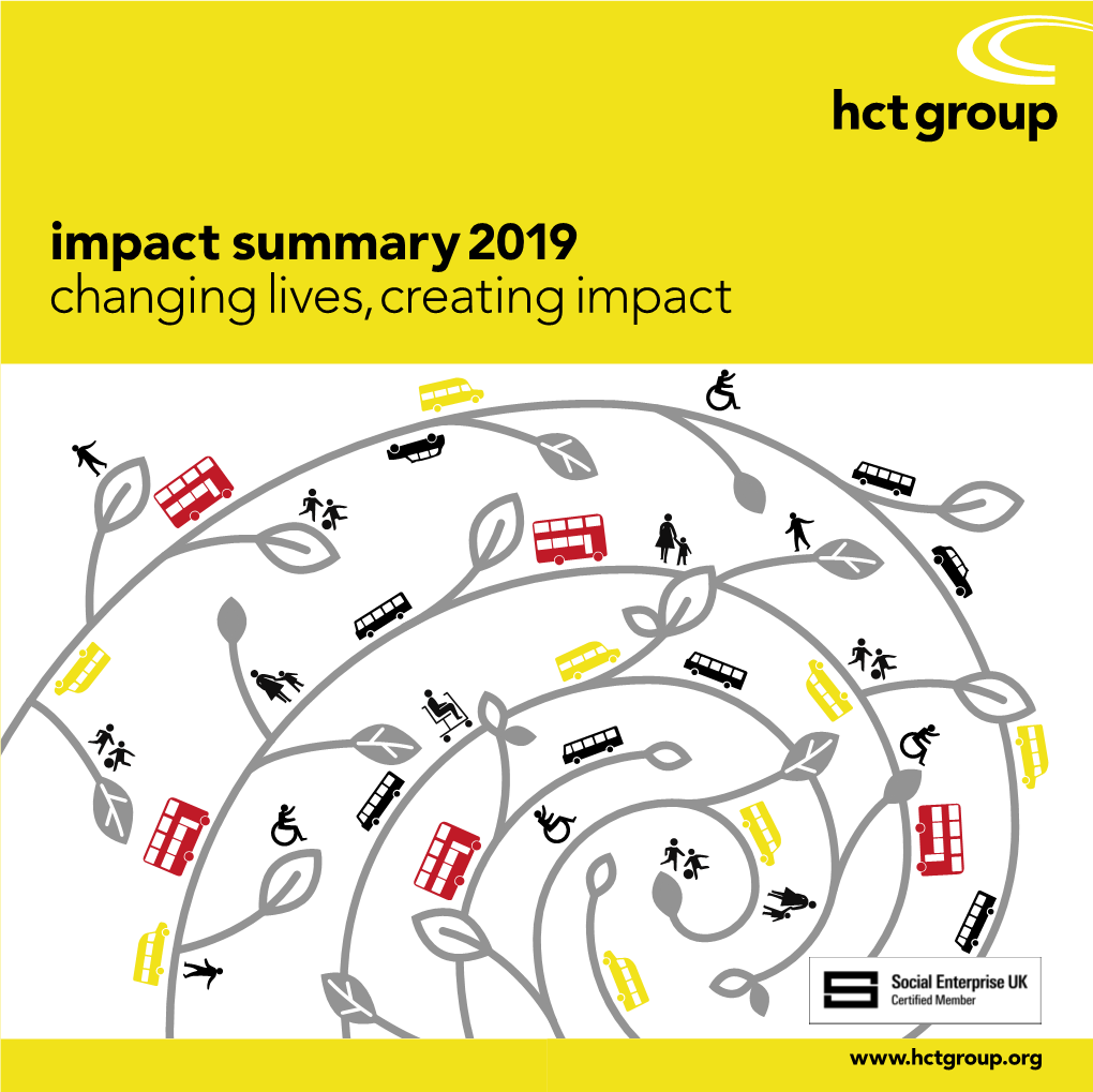 Impact Summary 2019 Changing Lives, Creating Impact