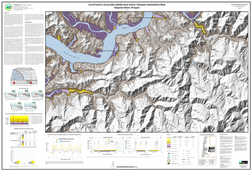 (Cascadia Subduction Zone) Tsunami Inundation Map Yaquina River