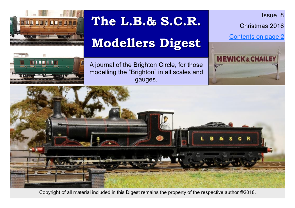 The L.B.& S.C.R. Modellers Digest
