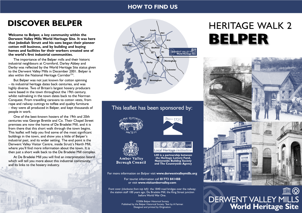 Belper Heritage Walk 2 Leaflet