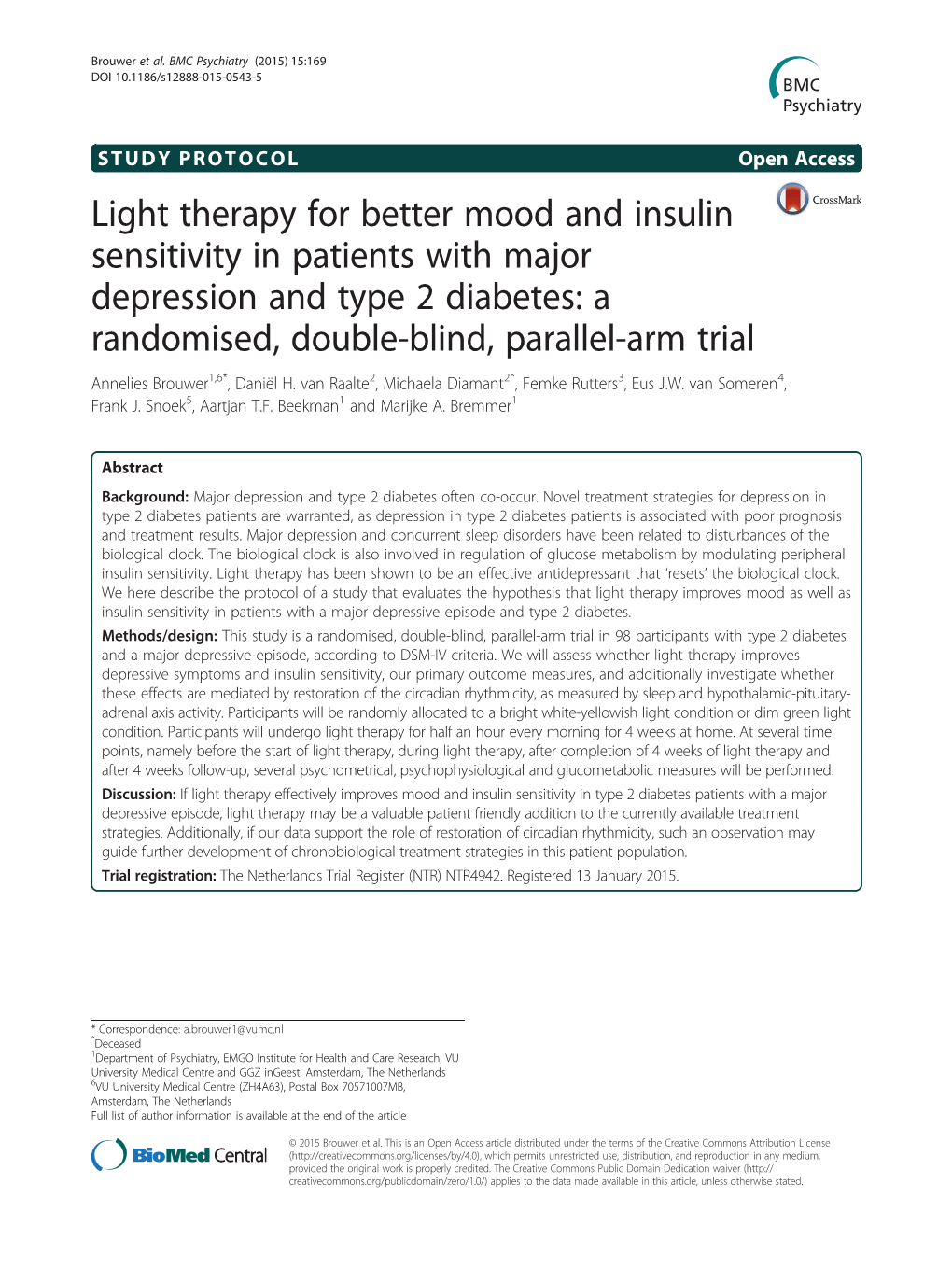 Light Therapy for Better Mood and Insulin Sensitivity in Patients With
