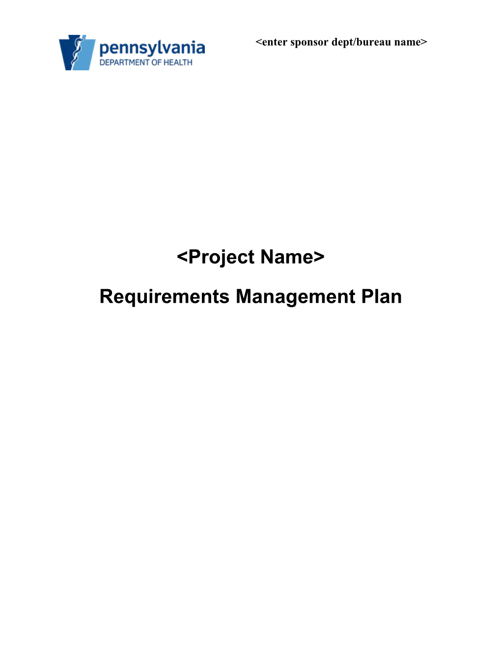 1 Requirements Mgmt Plan Template