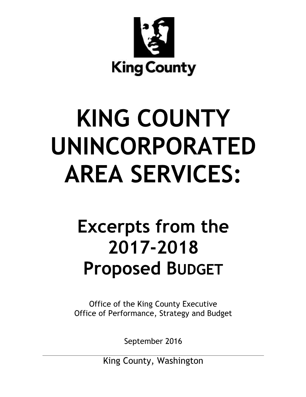 King County Unincorporated Area Services