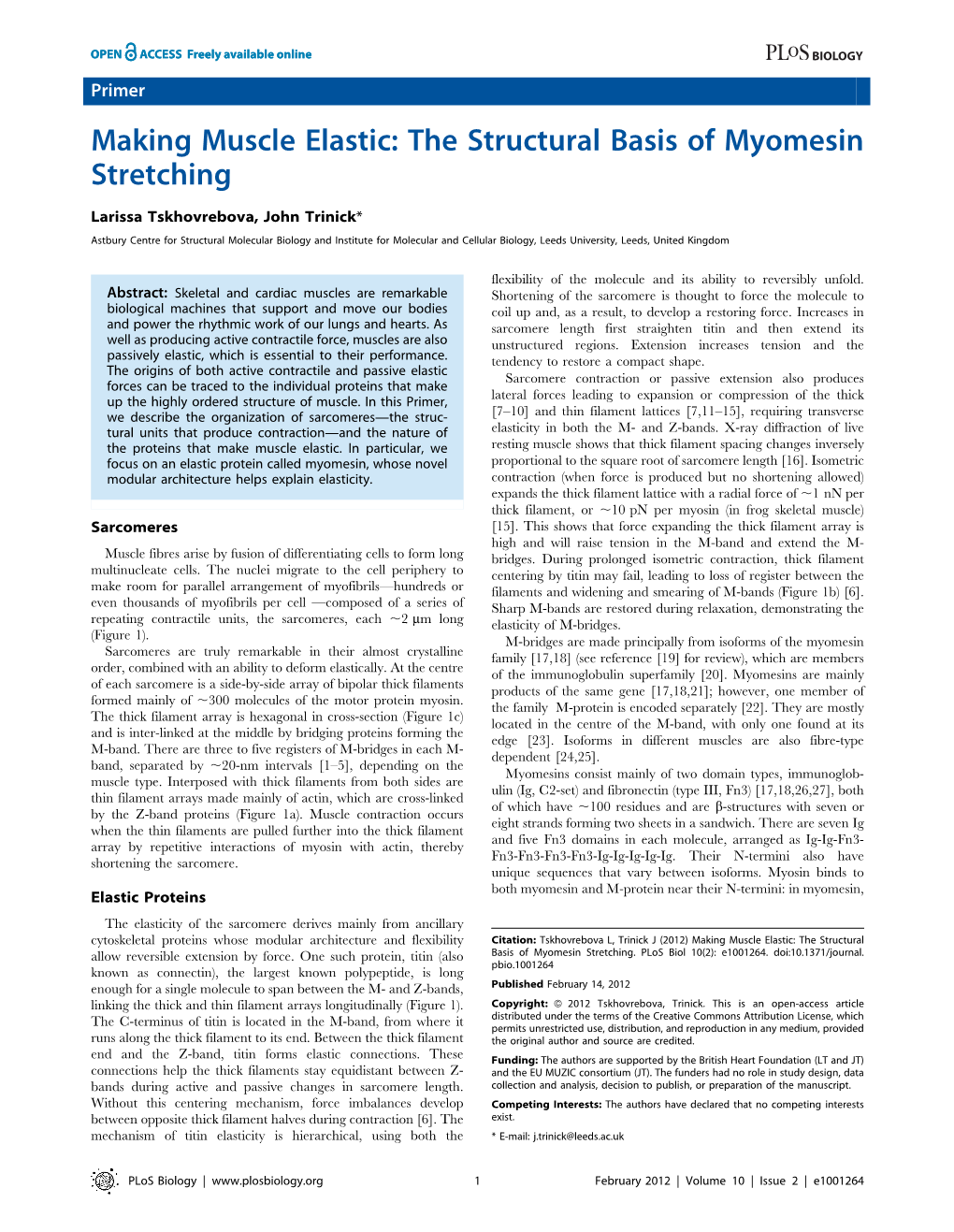 The Structural Basis of Myomesin Stretching