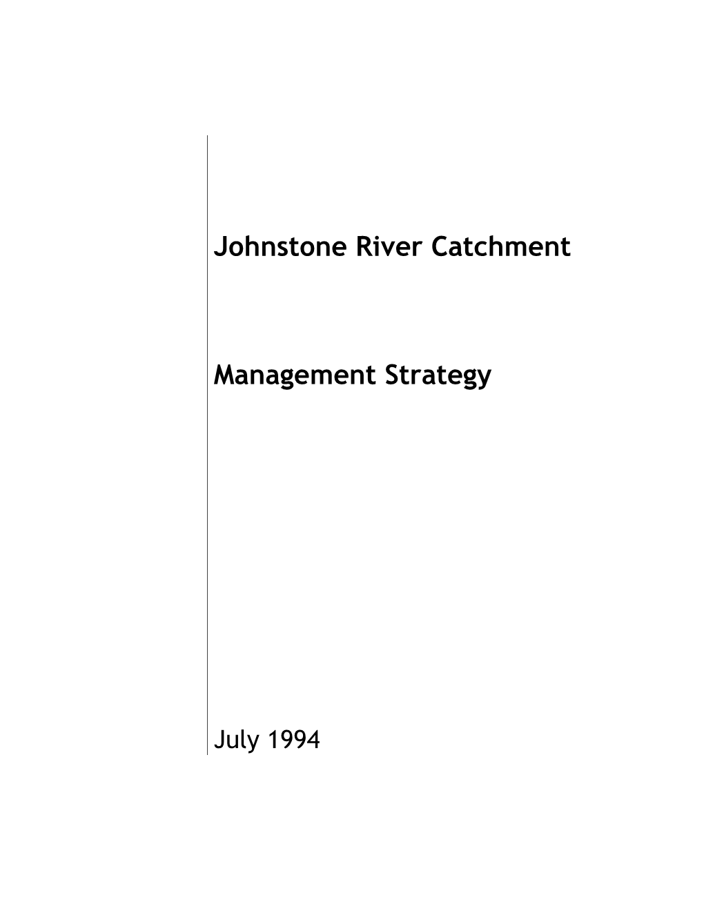 Johnstone River Catchment