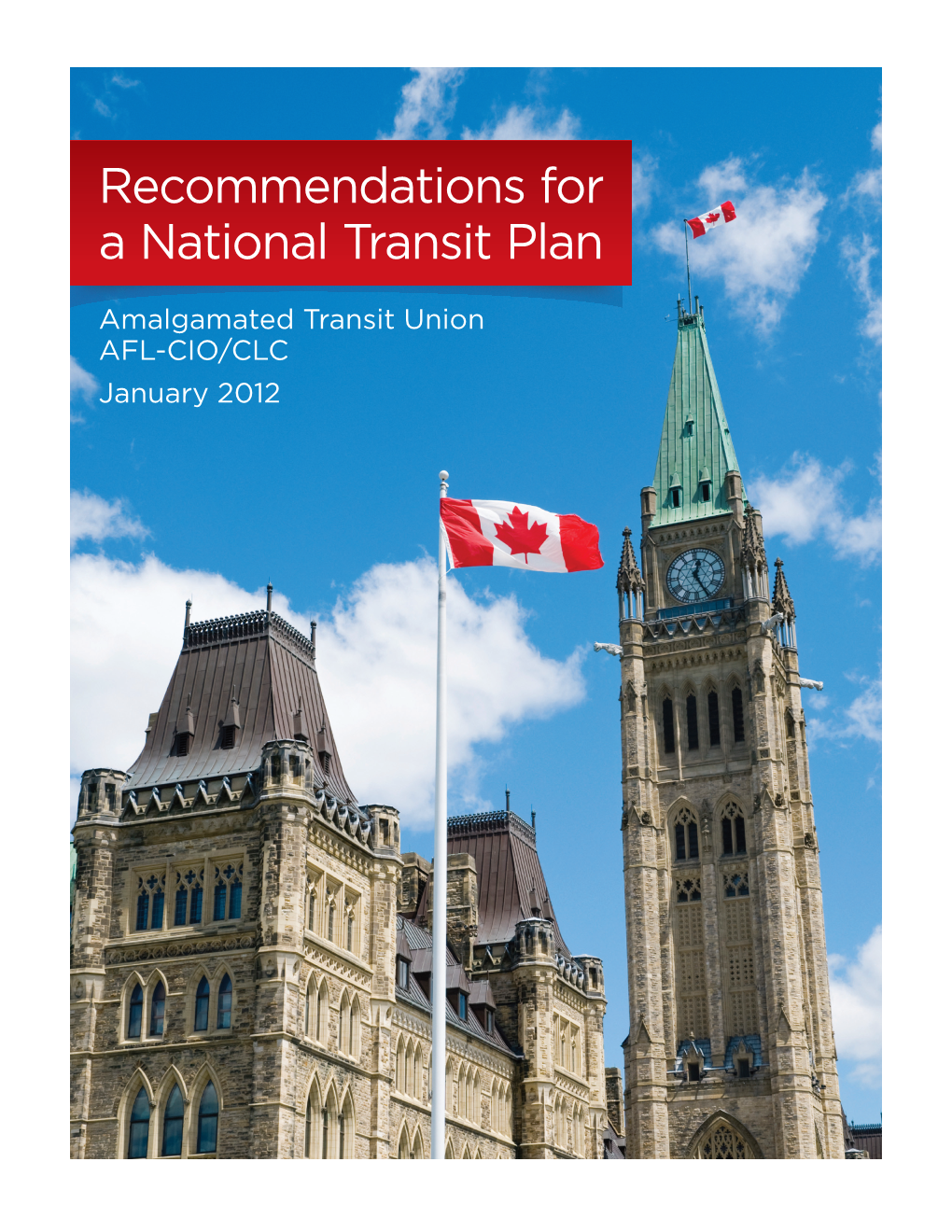 Recommendations for a National Transit Plan