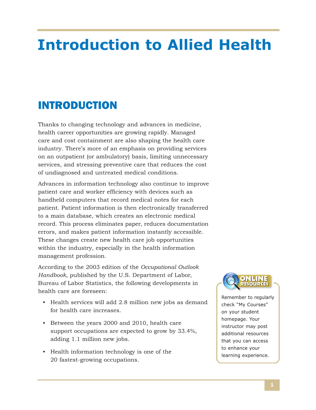 Introduction to Allied Health
