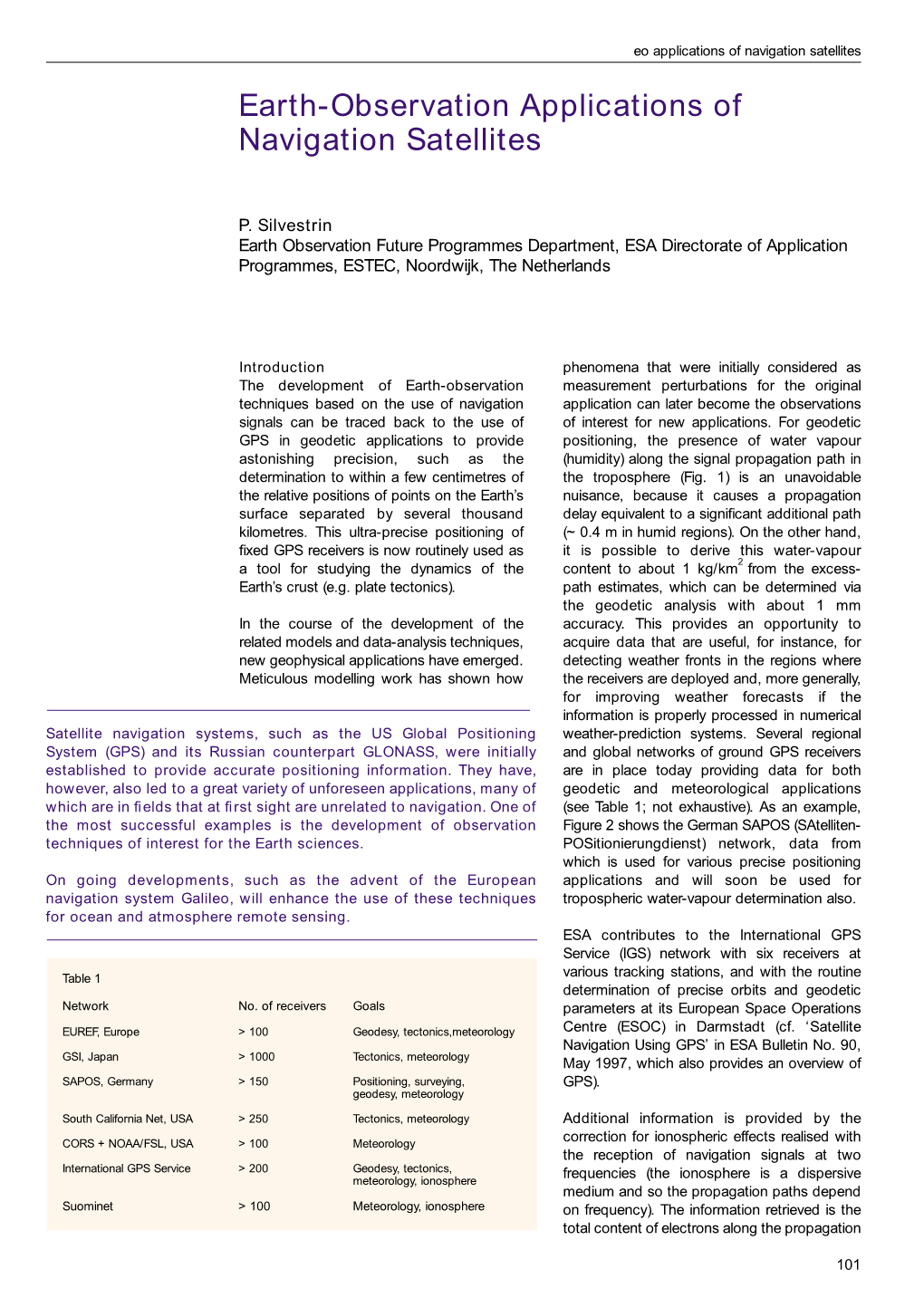 Earth-Observation Applications of Navigation Satellites