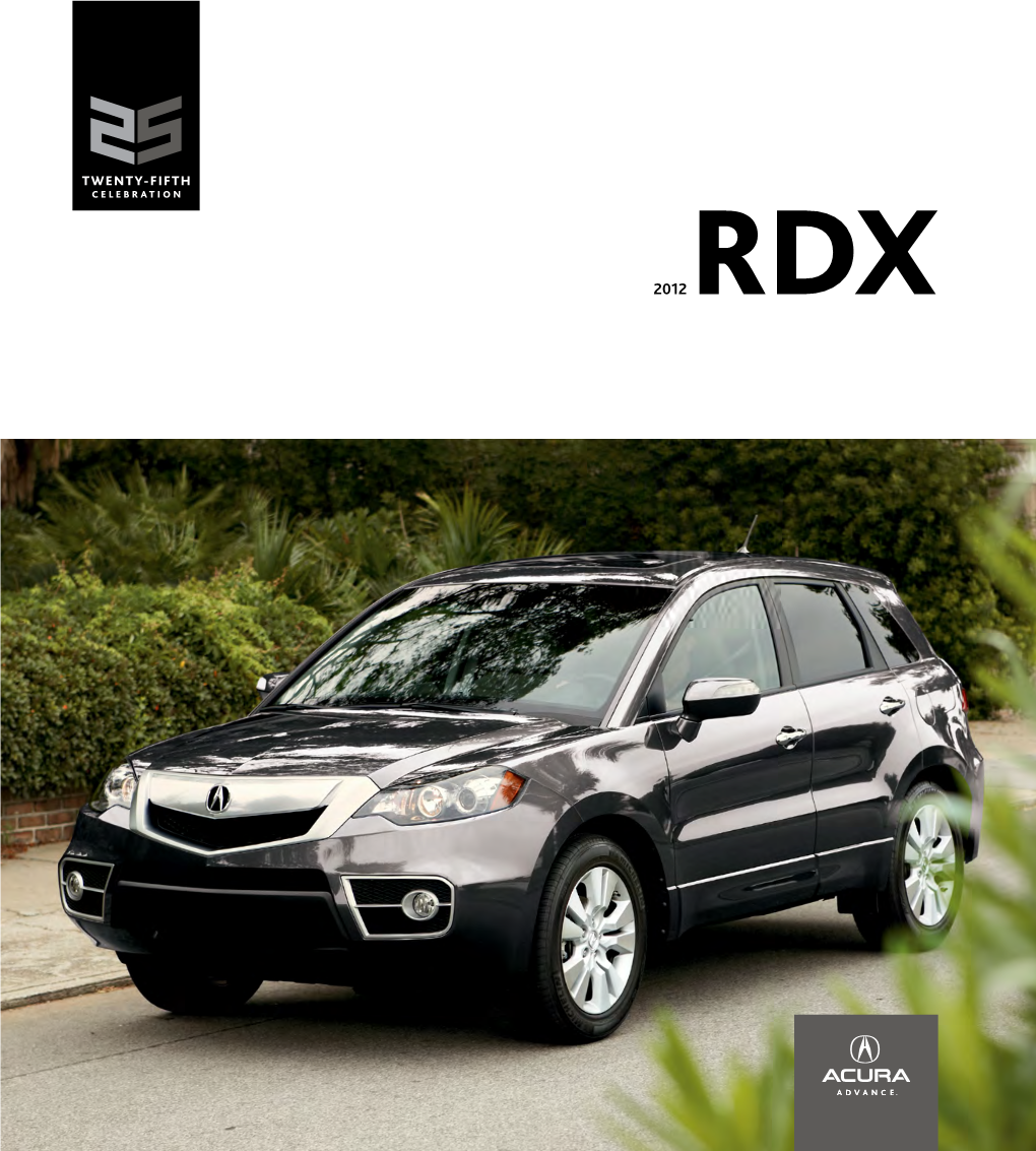 2012 Acura RDX Car Brochure