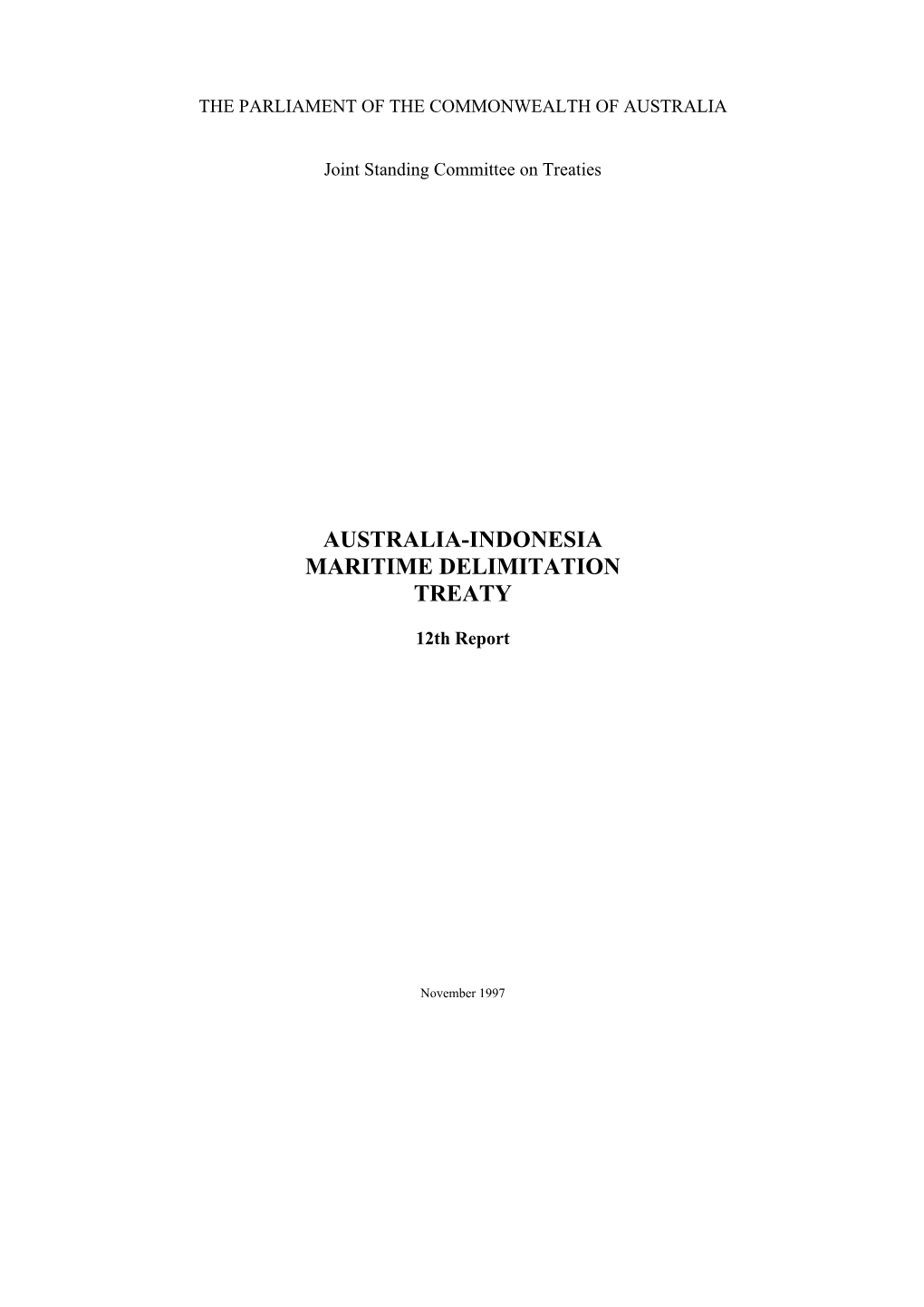 Australia-Indonesia Maritime Delimitation Treaty