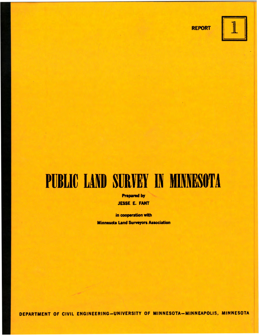 PUBUC WO SURVEY in MINNESOTA Prepared by JESSE E