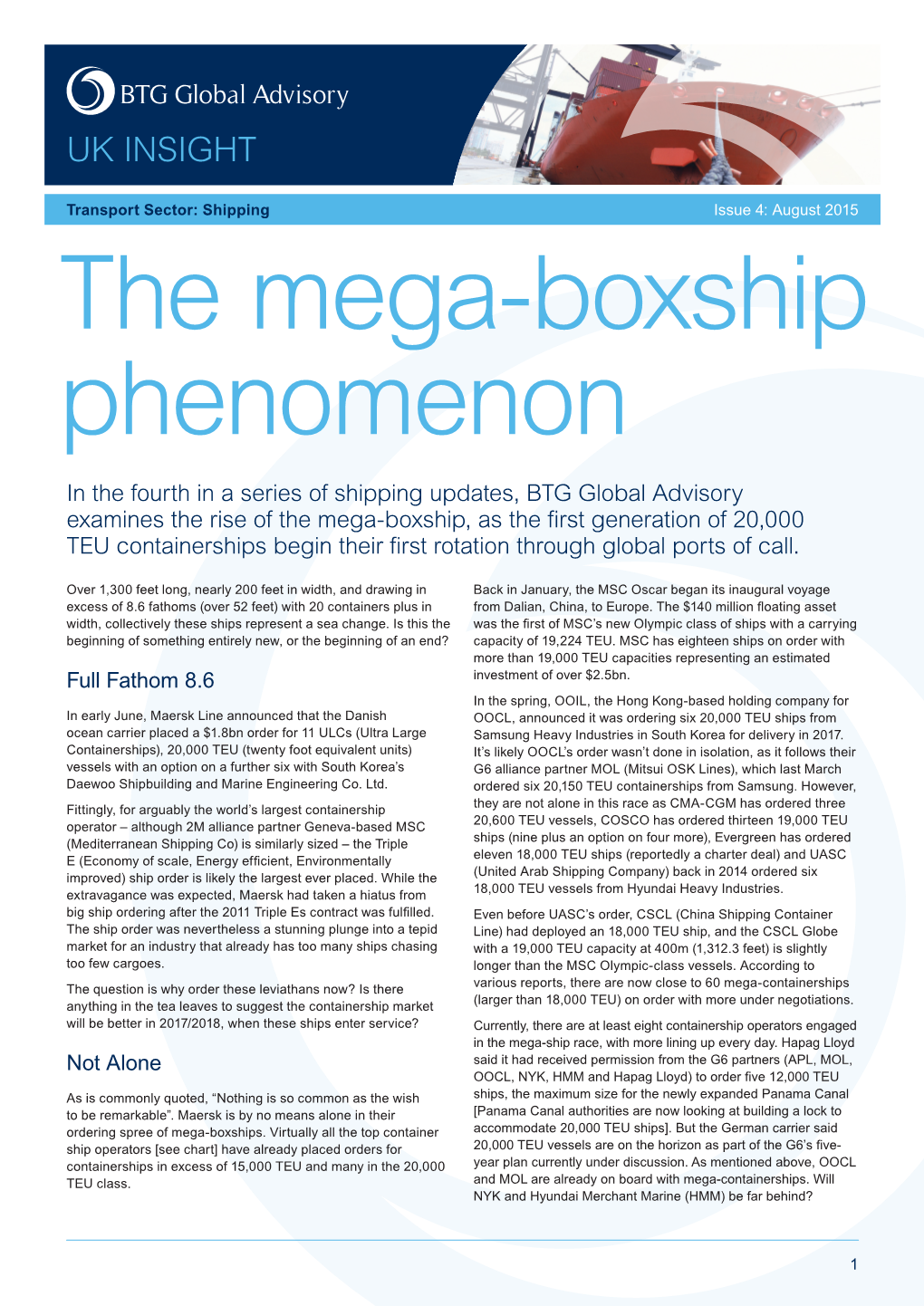 The Mega-Boxship Phenomenon